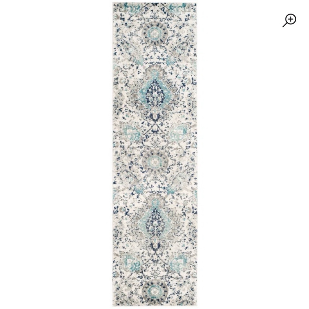 Mistana Christa Cream and Gray Damask Rug